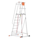 Magazijn bordestrap - 4,07 m werkhoogte - aluminium - HIGHER