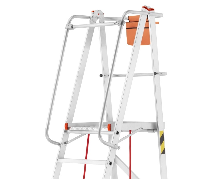 Magazijn bordestrap - 4,07 m werkhoogte - aluminium - HIGHER