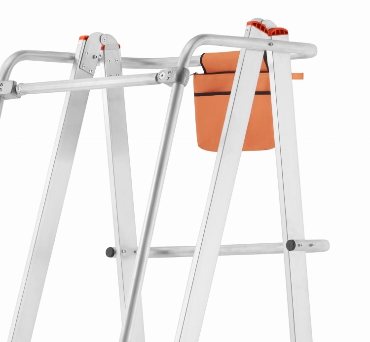 Magazijn bordestrap - 4,07 m werkhoogte - aluminium - HIGHER