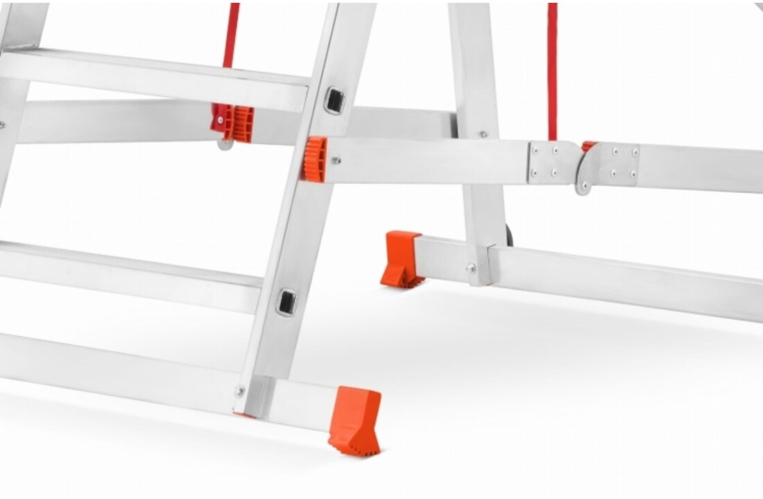 HIGHER Magazijnladder 9 treden Aluminium | 81PRO Werkhoogte 4,32m