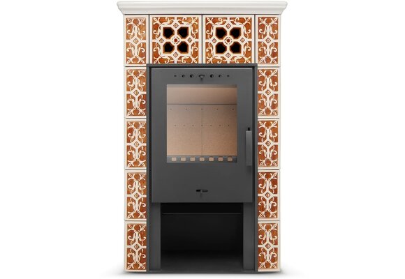 Tegelkachel - houtkachel - 10 kW - JASMIN GRANDE - honing