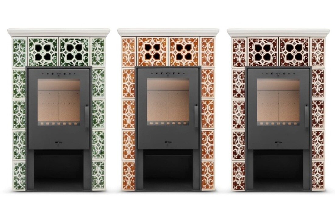 Tegelkachel - houtkachel - 10 kW - JASMIN GRANDE - honing