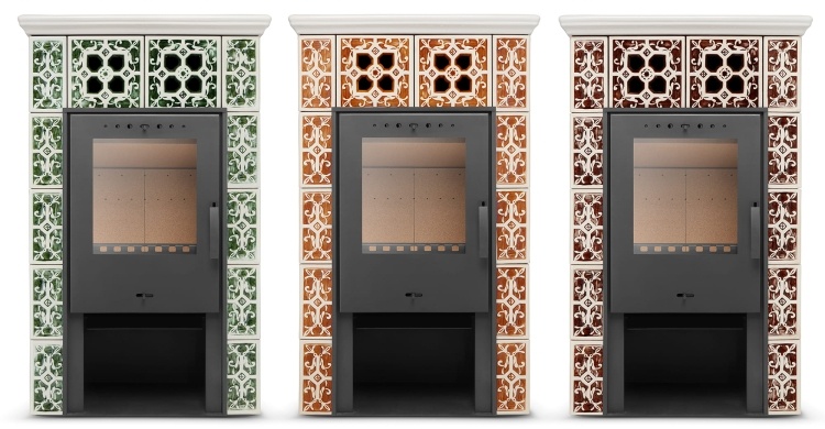 Tegelkachel - houtkachel - 10 kW - JASMIN GRANDE - honing