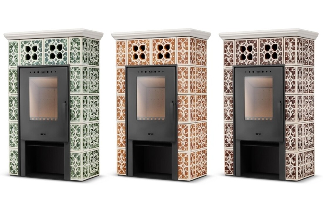 Tegelkachel - houtkachel - 10 kW - JASMIN GRANDE - honing