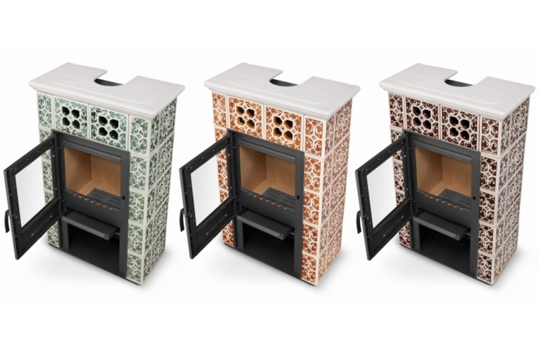 Tegelkachel - houtkachel - 10 kW - JASMIN GRANDE - honing