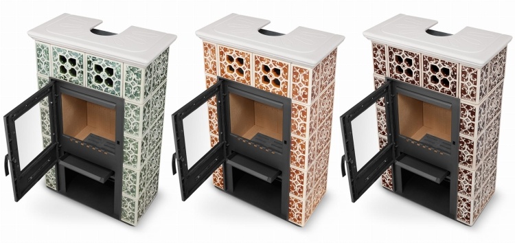 Tegelkachel - houtkachel - 10 kW - JASMIN GRANDE - honing