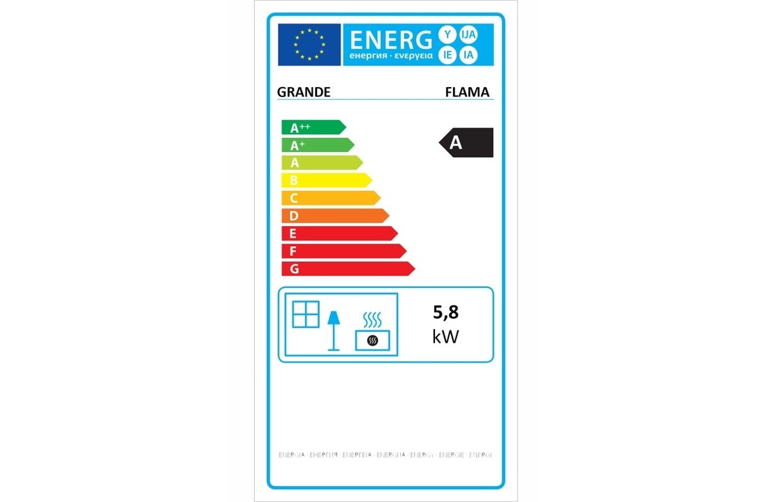 Tegelkachel - houtkachel - 10 kW - JASMIN GRANDE - honing