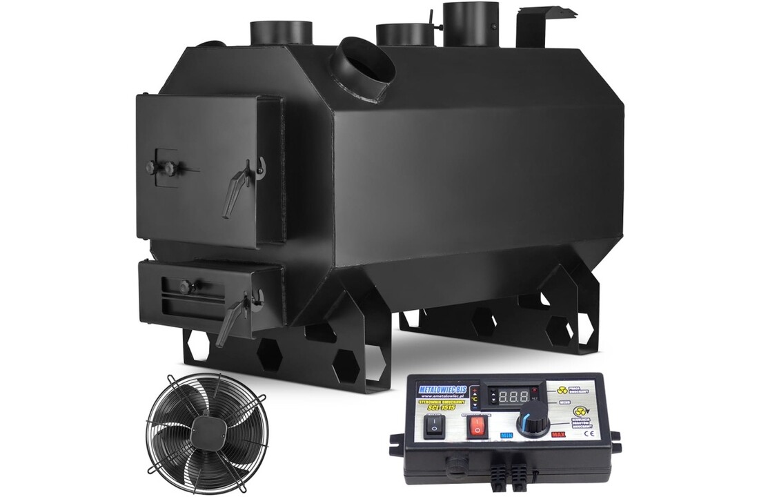 Werkplaatskachel op hout - 35 kW - met ventilator - OKTAGON PN2