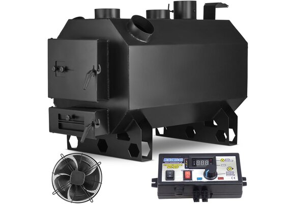 Werkplaatskachel op hout - 35 kW - met ventilator - OKTAGON PN2