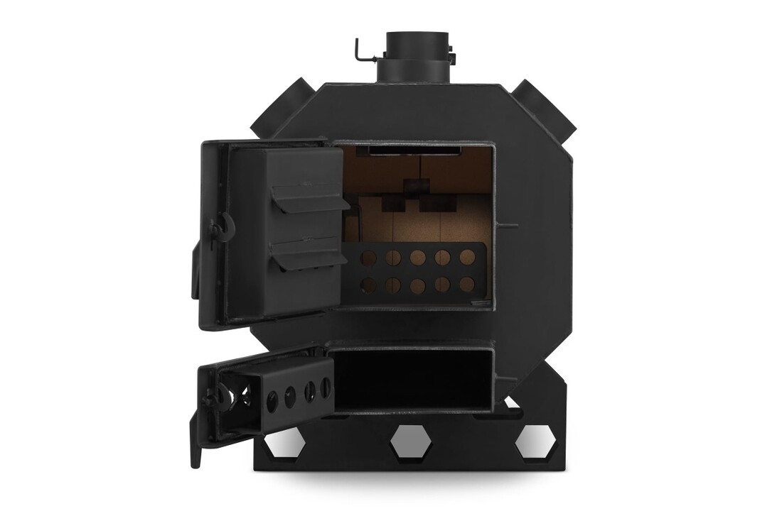 Werkplaatskachel op hout - 35 kW - met ventilator - OKTAGON PN2