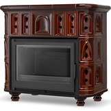 Houtkachel HIGHER BERGEN/OSLO Keramiek 13 kW - Brons