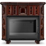 Houtkachel HIGHER BERGEN/OSLO Keramiek 13 kW - Brons