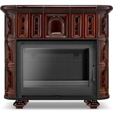 Houtkachel HIGHER BERGEN/OSLO Keramiek 13 kW - Brons