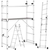 Kamersteiger en ladder in 1 - 300 cm werkhoogte - aluminium