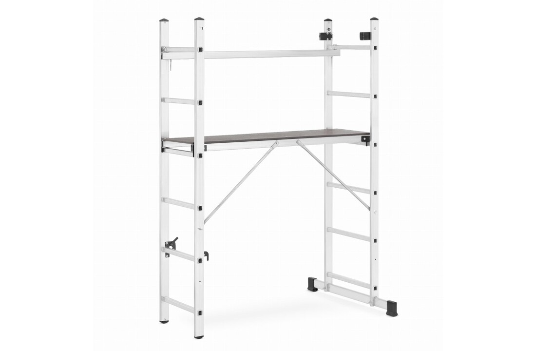 HIGHER Aluminium Steiger 2x6 - Werkplatform 3-in-1