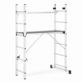 Kamersteiger en ladder in 1 - 300 cm werkhoogte - aluminium