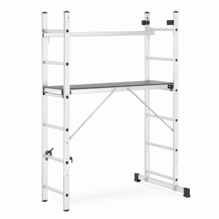 Kamersteiger en ladder in 1 - 300 cm werkhoogte - aluminium