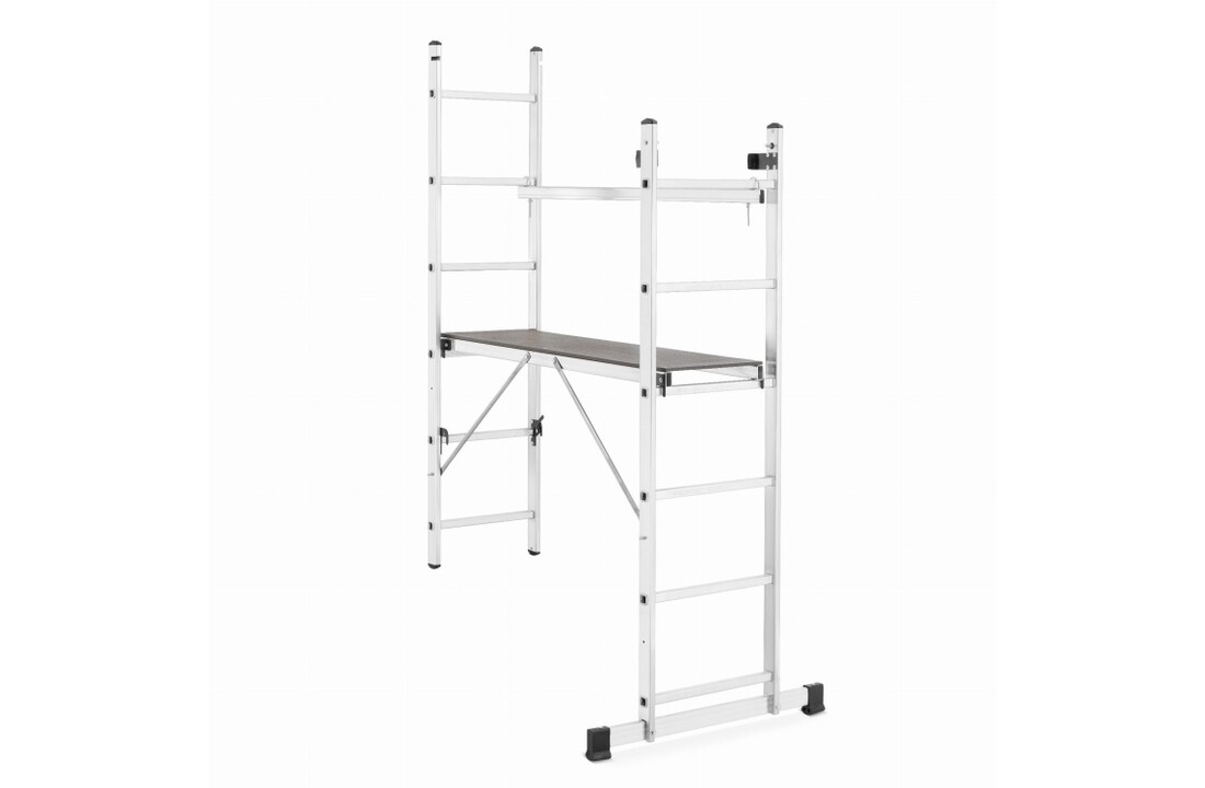 HIGHER Aluminium Steiger 2x6 - Werkplatform 3-in-1