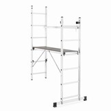 HIGHER Aluminium Steiger 2x6 - Werkplatform 3-in-1