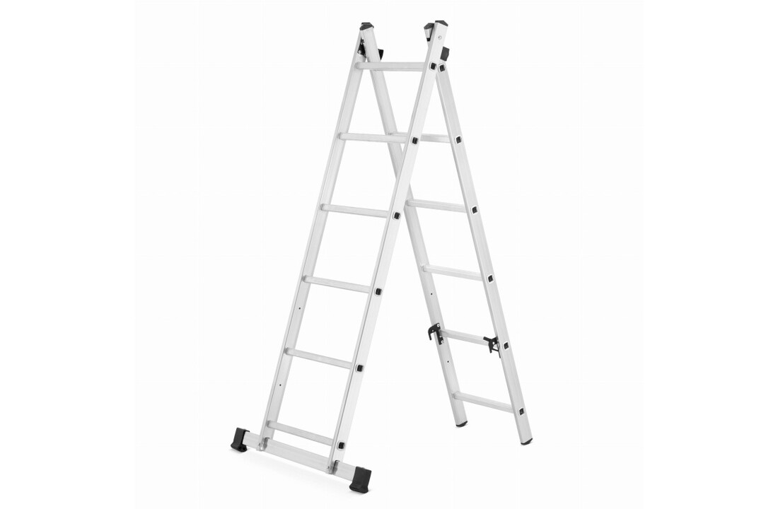 HIGHER Aluminium Steiger 2x6 - Werkplatform 3-in-1