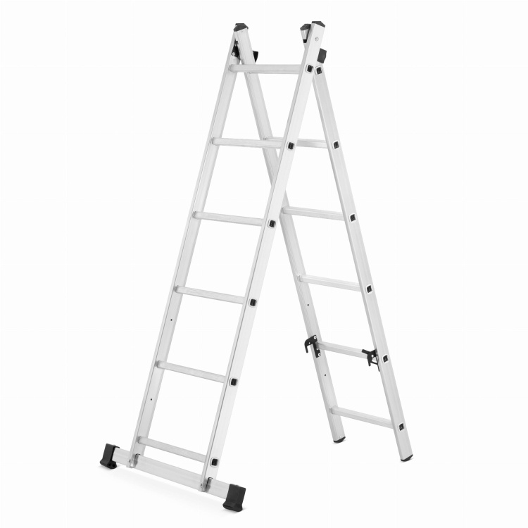 Kamersteiger en ladder in 1 - 300 cm werkhoogte - aluminium