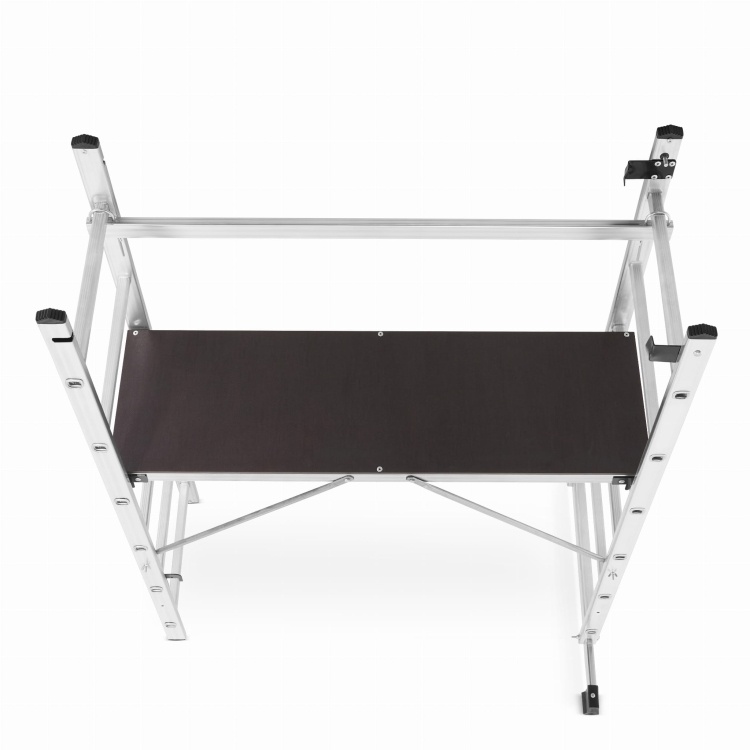 HIGHER Aluminium Steiger 2x6 - Werkplatform 3-in-1