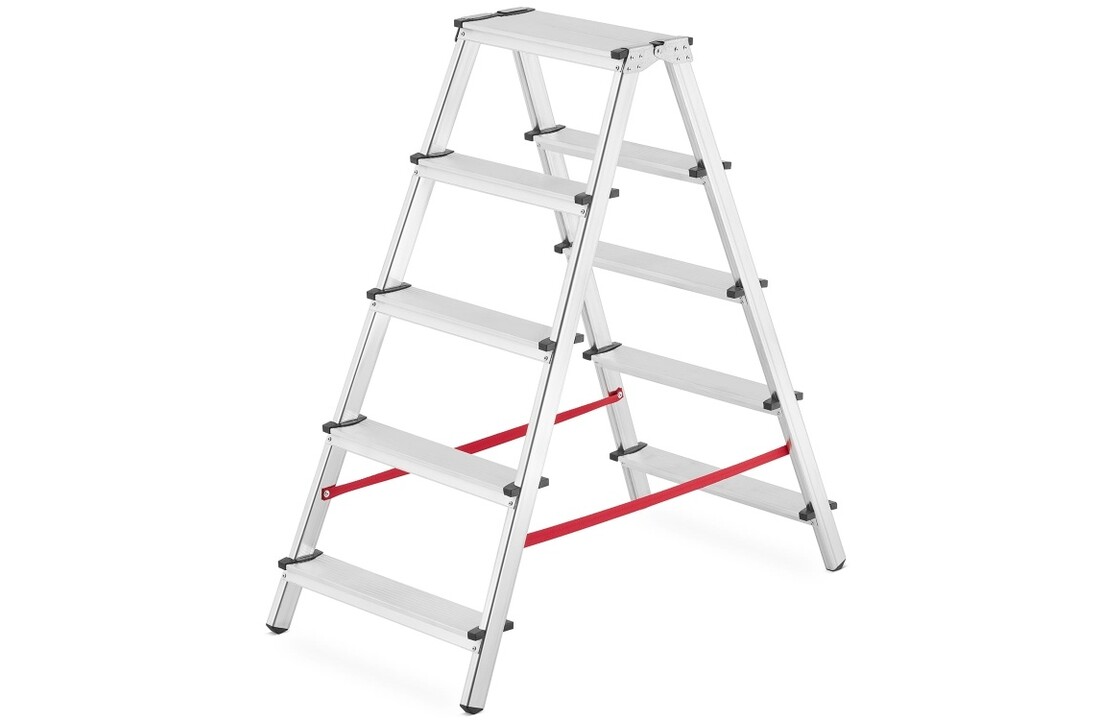 HIGHER tweezijdige huishoudtrap 2x5 treden - 3,10 m