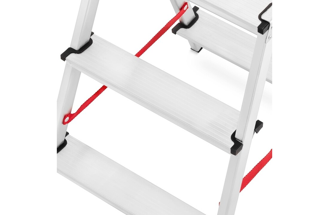 Huishoudtrap 2x 5 treden - aluminium - werkhoogte 310 cm