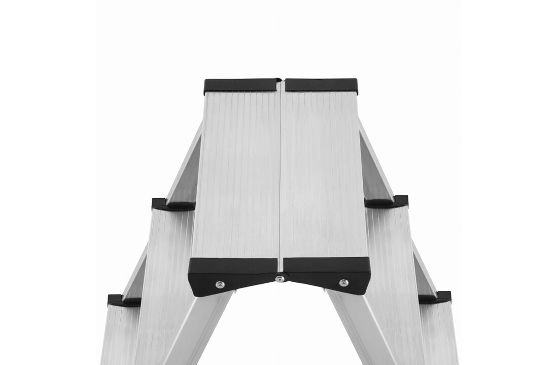 Huishoudtrap 2x 5 treden - aluminium - werkhoogte 310 cm