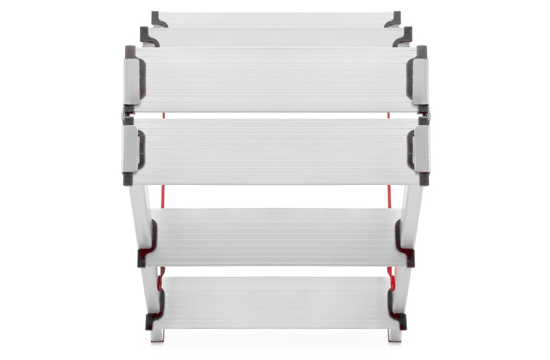 Huishoudtrap 2x 5 treden - aluminium - werkhoogte 310 cm