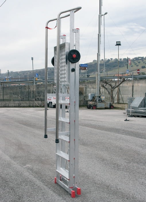 Faraone SM 150 Mobiele Magazijnladder - 3,38 m Werkhoogte