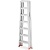 HIGHER Professionele Dubbele Ladder 2x7 Sporten - 147cm Werkhoogte