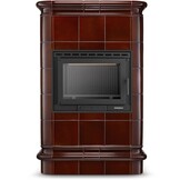 Tegelkachel - houtkachel - 13 kW - keramisch - ROMA - bruin