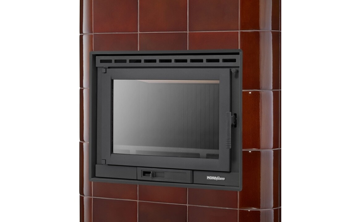 Tegelkachel - houtkachel - 13 kW - keramisch - ROMA - bruin