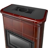 Tegelkachel - houtkachel - 13 kW - keramisch - ROMA - bruin