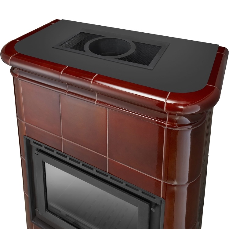 Tegelkachel - houtkachel - 13 kW - keramisch - ROMA - bruin