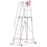 HIGHER magazijnladder 7 treden aluminium