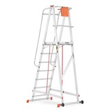 Bordestrap - aluminium - 7 treden - werkhoogte 3,82 m