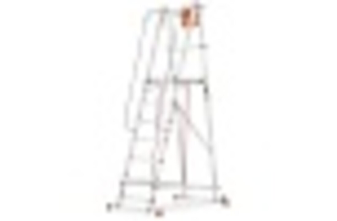 Bordestrap - aluminium - 7 treden - werkhoogte 3,82 m