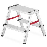 Dubbele trap HIGHER 2x2 sporten - 2.40 m werkhoogte