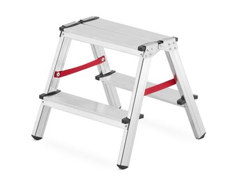 Dubbele trap HIGHER 2x2 sporten - 2.40 m werkhoogte