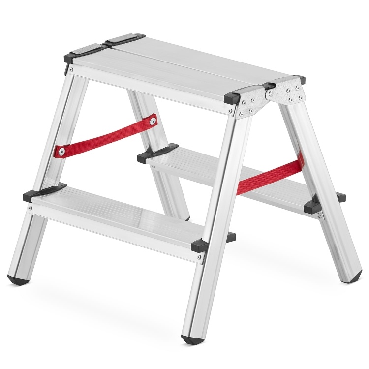 Dubbele trap HIGHER 2x2 sporten - 2.40 m werkhoogte