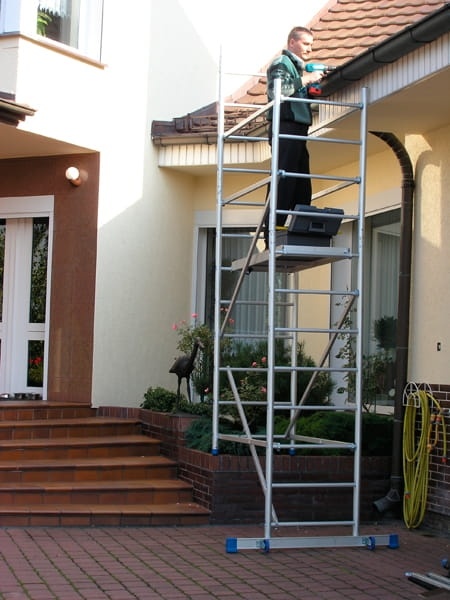 Verrijdbare Aluminium Steiger DRABEX RA 330 werkhoogte 4,20m