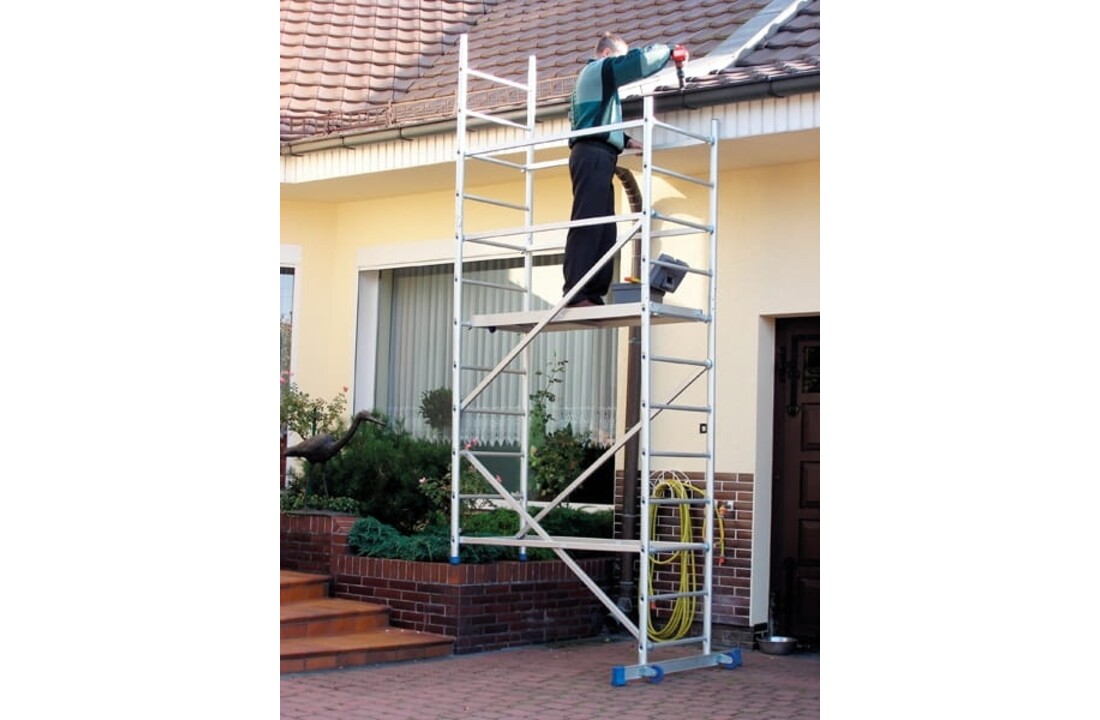 Verrijdbare Aluminium Steiger DRABEX RA 330 werkhoogte 4,20m