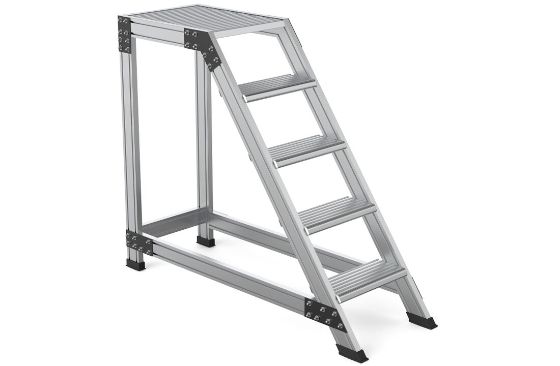 Magazijnladder HIGHER 5 treden Aluminium 83PRO