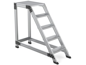 Magazijnladder HIGHER 5 treden Aluminium 83PRO