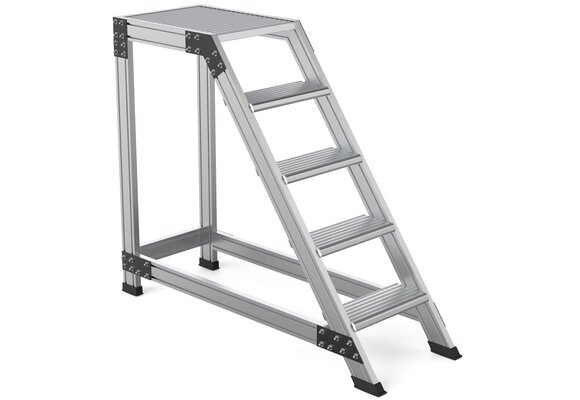 Magazijnladder HIGHER 5 treden Aluminium 83PRO