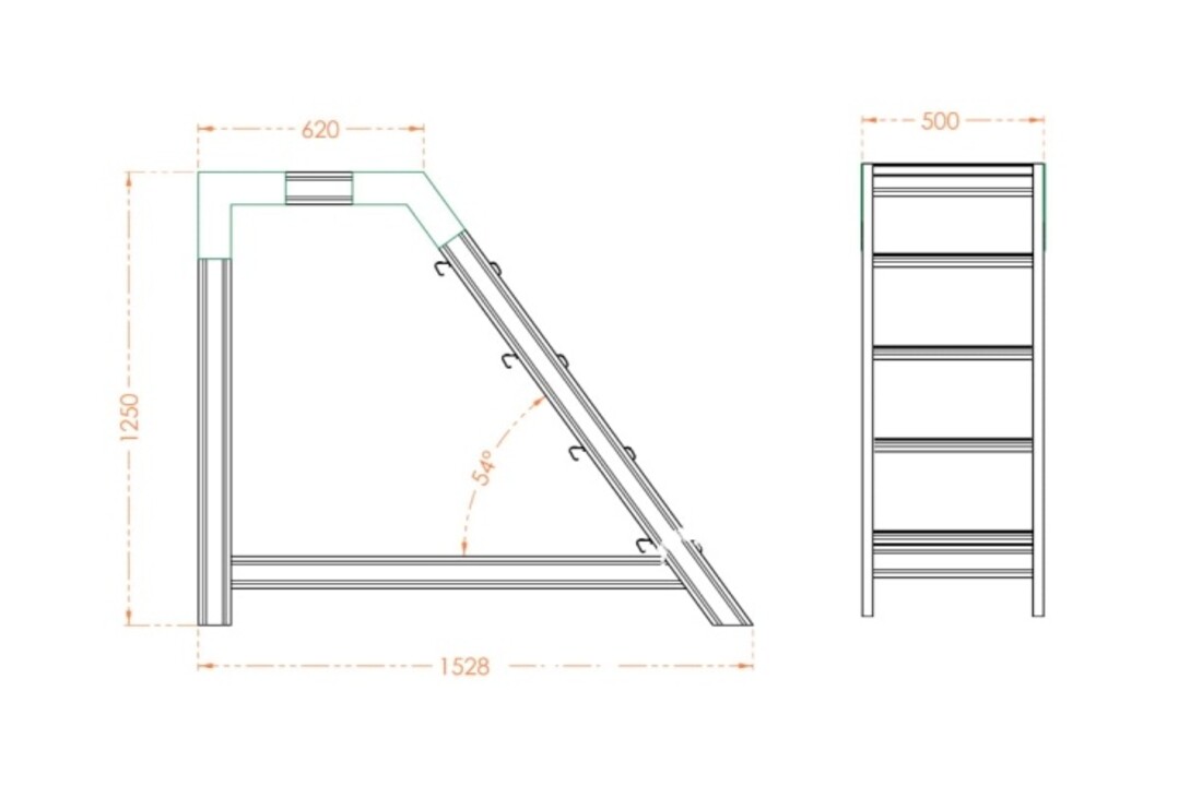 Magazijnladder HIGHER 5 treden Aluminium 83PRO