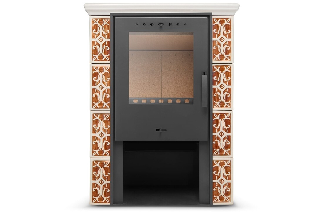 JASMIN tegelkachel 10 kW honingkleur