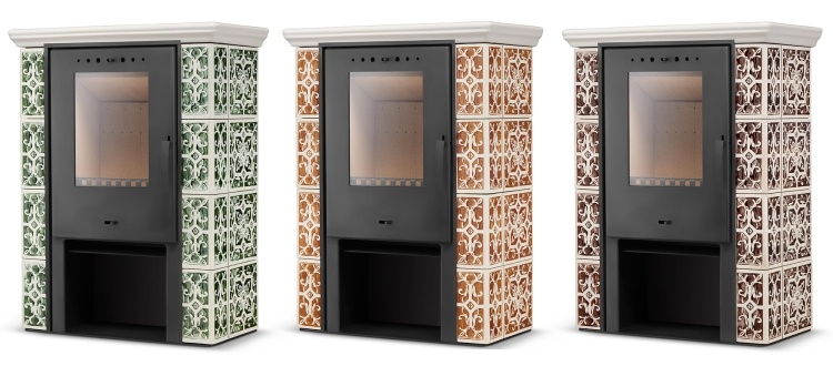 JASMIN tegelkachel 10 kW honingkleur